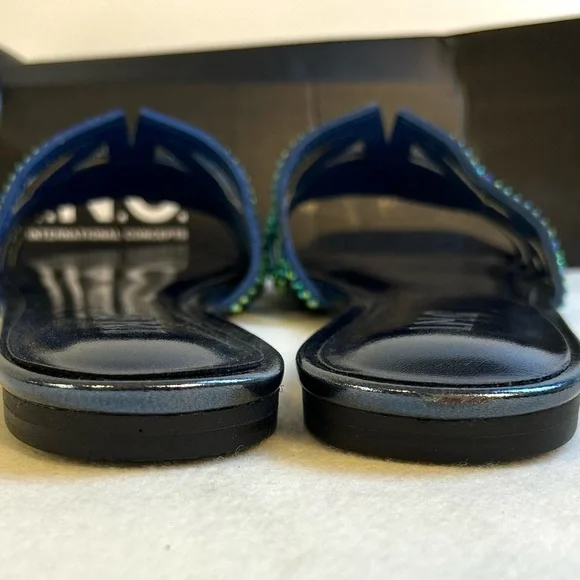 NEW INC International Concepts Tianah Rhinestone Slip-On Slide Sandals / Sz 10 - Picture 4 of 9